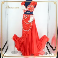 ベリーダンス オリエンタル 衣装 上下セット レディース レッド系 赤 真っ赤 シルバー ラインストーン ラメ 装飾 舞台 発表会 イベント コスチューム ゴージャス セットアップ ダンス衣装 ベリーダンス衣装 おしゃれ ステージ衣装