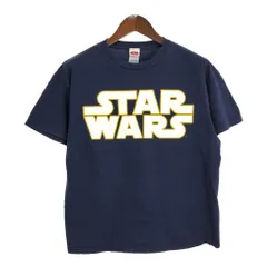 スター・ウォーズ STAR WARS 半袖Ｔシャツ ムービー ネイビー(メンズ L)中古 古着 T9980