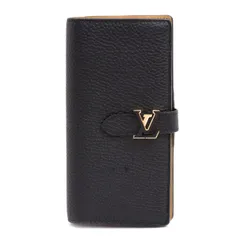 ルイヴィトン 財布 レディース LV ヴェルティカルウォレット トリヨンレザー 長財布 ノワール ブラック Louis Vuitton M81330 中古
