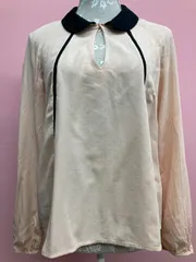 新品　未使用　ZARA　ザラ　ブラウス　レディース　ピンクベージュ　タグ付き　長袖　おしゃれ着