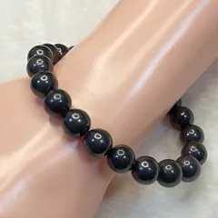 175016  ブラックアイアンスギライト　天然石ブレスレット