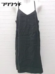 ◇ URBAN RESEARCH DOORS アーバンリサーチ キャミソール 膝下丈 ワンピース サイズF ブラック レディース 【中古】 【1002801416720】のサムネイル