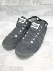 ◇ Θ Onitsuka Tiger asics MEXICO 66 SLIP-ON　d3k0q スリッポン　シューズ サイズ24.5ｃｍ ブラック レディース P  【1410160001561】