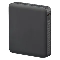 モバイルバッテリー(5000mAh/スマホ充電1回/PD20W/USB CtoCケーブル付/ブラック) (SMP-PD50-K)