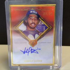 2023 Topps Gilded ハロルド・ベインズ★直筆サインカード HAROLD BAINES GOLD FRAMED  /50