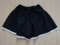 ★5 新品 未使用 リンジィ lindsay アウトレット 子供服 女の子 M 150cm キュロット スカート 黒 水玉 白 秋 冬 ボトムス 冬服 ガールズ 女児 キッズ ジュニア 【中古】 ユーズド リサイクル 古着 子ども服 こどものサムネイル