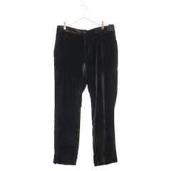 EMPORIO ARMANI (エンポリオアルマーニ) MATT LINE Velor Pants マットライン ベロア ストレートパンツ ブラック/ブルーのサムネイル