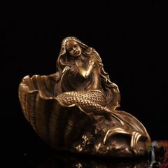 銅製 美女銅像 立体女神 人魚 筆置き 筆入 書道具 文房具 銅製 美女銅像 立体女神 人魚 筆置き 筆入 書道具 文房具 - メルカリ