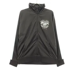 PIKO ピコ ワンポイントロゴ 長袖 ジップパーカー L ブラウン ジャージ メンズ 古着