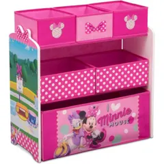 M DeltaN Disney ミニーマウス おもちゃ収納ラック TB84720MN MINNIE MOUSE DESIGN AND STORE 6 BIN TOY ORGANIZER デルタ ディズニー ミニーマウス 収納ボックス おもちゃ箱 おもちゃ かわ