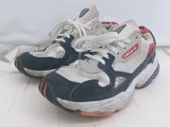 ◇ adidas ADIDASFALCON W FX1322 ABC-MART限定 スニーカー シューズ サイズ23.5ｃｍ ネイビー ホワイト レディース E 1307250001832