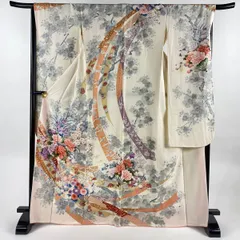 追加画像R13FB 三越特誂　第一礼装　極上留袖五紋付尾長鳥花扇　金願掛引箔工芸 追加画像R13FB 三越特誂 第一礼装 極上留袖五紋付尾長鳥花扇 金