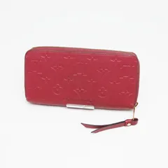 ルイヴィトン　モノグラム・アンプラント　ジッピーウォレット　チェリーベリー　ゴールド金具　ラウンドファスナー長財布　M68571