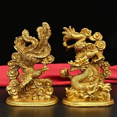 龍鳳凰セット 風水置物 金属製 24時間以内のご発送 - メルカリ