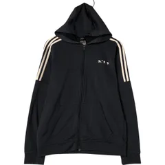 古着 アディダス adidas CLIMALITE ジャージパーカー トラックジャケット メンズM相当/eaa553491