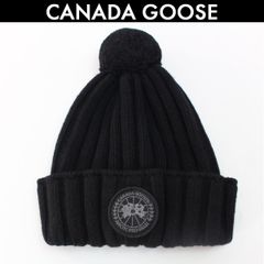 カナダグース CANADA GOOSE ロゴ ニットキャップ ニット帽 ARCTIC DISC カシミア混 レディース　ブラック 黒 タグ付き 新品未使用品