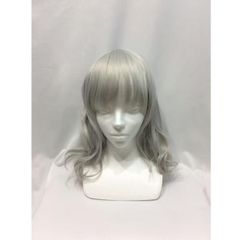 ウィッグ フルウィッグ レディース シルバー ハロウィン 前髪あり ナチュラル 原宿風 かつら コスプレ パーマ カール ウェーブ 仮装 可愛い 耐熱 普段使い 文化祭 イベント 学園祭 中世ヨーロッパ 女装 文化祭 学芸会 舞台 演劇 小道具 dp108x1