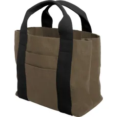 [HIGH FIVE] ミニトートバッグ 仕切り かるいかばん 帆布 多ポケット 多収納 底面ICカード マチ付き メンズ レディース 大容量 ミニトート ブランド シンプル 無地