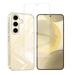 対応 Galaxy S25 5G用の ケース + ガラスフィルム Galaxy S25 5Gカバー柔軟 TPU 全透明 軽量 衝撃吸収 傷つけ防止 携帯便利 滑り止め 散熱加工 黄変しにくい 【旭硝子素材製】 硬度9H 高透過率 飛散防止 自?吸着 【1+1枚