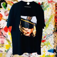 マドンナ 歌手 ケミカルウォッシュ リプリント Tシャツ 半袖 メンズ 新品 マドンナTシャツ Madonna Tシャツ クイーンオブポップ 80sポップミュージック 90sヴィンテージTシャツ ミュージックTシャツ ポップスターTシャツ ライクアヴァージン