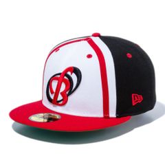 ニューエラ 59FIFTY NPBクラシック 阪急ブレーブス ホワイト ブラック スカーレット1個 New Era 5950 NPB HANBRA WHI SCA B 25J  1pc