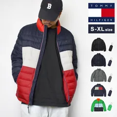 中綿ジャケット TOMMY HILFIGER トミー ヒルフィガー ダウンジャケット風 メンズ ブランド 大きいサイズ 暖かい 軽い 軽量 アウター ジャケット 防寒 150an796 パッカブル 収納 ロゴ アメカジ