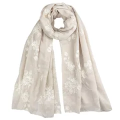 【売切注意】 人気 プレゼント レトロ風 母の日 大判ストール ショール 誕生日 刺繍 綿 おしゃれ 花 薄手 レディース 花柄 大判 ギフト UV対策 冷房対策 柔らかい ストール 敬老の日 エレガント 春用 [GOKEI] 夏用 春夏