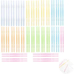 新品 ペーパーファスナー ファイリング 【30個】 ファイル 留め具２穴 資料とじ ２穴書類用 書類と資料を綴じファスナー 色分けしてファイリング プリント類をまとめる事務用具（6色）