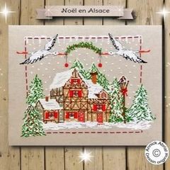 ★NEW★🟦⬜🟥フランス クロスステッチ チャート図案 👑 ANNICK ABRIAL  アニック・アブリアル ❄❄ Noël en Alsace ❄❄◆アルザスのクリスマス◆ 輸入クロスステッチ 手芸 刺繍 花 鳥 リース 季節