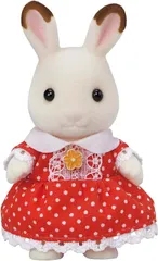 【新品】エポック社 シルバニアファミリー ショコラウサギの女の子 103 ウ ｳ 人形 ウー103 STマーク認証 3歳 おもちゃ ドールハウス Sylvanianのサムネイル