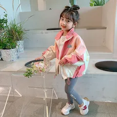 子供服 アウター マウンテンパーカー ウィンドブレーカー ジュニア ブルゾン ジャケット カーキ ピンク おしゃれ キッズ 子供 春 夏 秋 冬