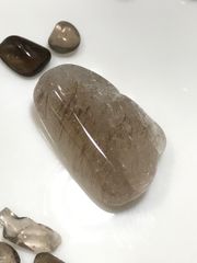 浄化済み◇ブラジル産【ルチルクォーツ/針水晶】磨き原石/TBL(タンブル)/お守り石[6531