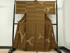 平和屋着物●訪問着　作家物　枝葉唐草文　正絹　金彩　鈴乃屋扱い　逸品　CAAU1657yc
