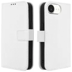 iPhone 16e ケース 手帳 チェック柄 手帳 ケース 【Color】ホワイト