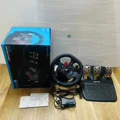 ◇F289【通電動作OK】PS4／PS3用 ロジクール logicool G29 ドライビングフォース DRIVING FORCE RACING WHEEL レーシングステアリング ホイール ペダル ACアダプター 箱付き