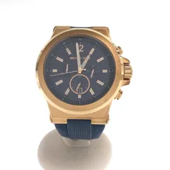 腕時計 稼働 マイケルコース MICHAEL KORS MK-8295 クォーツ 2024.6電池交換済 SS ラバー ネイビーのサムネイル