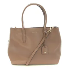 ケイトスペード KATE SPADE NEWYORK エヴァスモールサッチェル 2WAY ハンドバッグ トートバッグ ショルダーバッグ レザー ロゴ ピンクベージュ /BB