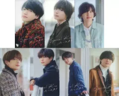 【中古】キャラカード なにわ男子 Special Kissクリアソロカード(メンバーソロ7種セット) 「CD Special Kiss通常盤」 先着購入特典