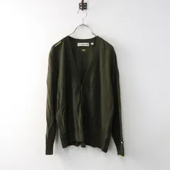 美品 ユニクロ x アニヤハインドマーチ UNIQLO x ANYA HINDMARCH メリノオーバーサイズVネックカーディガン S/カーキ【2400014410631】