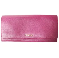 新品 FURLA フルラ BABYLON 二つ折りロングウォレット 00755160 パープル 長財布 バビロン g12596