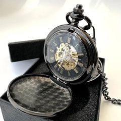 ジャンク】Angenoir 懐中時計 スケルトン 手巻き レトロ アンティーク