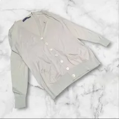 【ラルフローレン】（M）ニットカーディガン 深Vネック ポニー刺繍 コットン