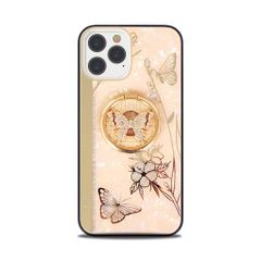 【特価セール】バタフライ かわいい 軽量 キラキラ 薄型 耐衝撃 リング付き おしゃれ 鏡として使える ストラップホール ケース 携帯カバー 用 アイフォン16 用 16 カバー iPhone ケース（iPhone MuZiF 16ローズゴールド）