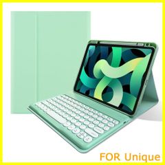 【新着商品】iPad 第9/8/7世代 10.2インチ キーボードケース 丸型キー 上側ペンシルホルダー付き iPadAir3 iPadPro10.5 Bluetooth キーボード カバー マグネット 分離式 多角度調整 可愛い 学生 ビジネス (ミント)