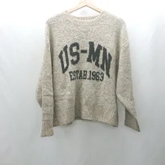 ◇ ⊇ SM2 サマンサ モスモス 長袖 セーター サイズ F ベージュ レディース E  【1410290059357】