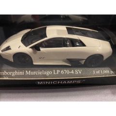 Lamborghini Murccielago LP 670-4 SV 2009 色：White メーカー：ミニチャンプス 新品未使用 1/43ミニカー