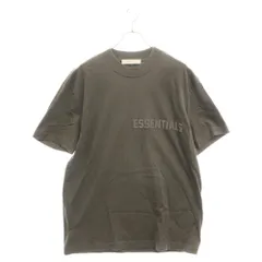 FOG Essentials (エフオージー エッセンシャルズ) フロント ラバーロゴ 半袖Tシャツ ダークブラウン