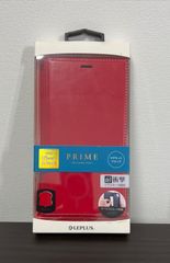 【未使用・未開封品】iPhone 11 Pro Max 薄型PUレザーフラップケース「PRIME」 レッド