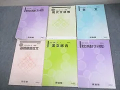 河合塾 現代文/基礎徹底古文/漢文(共通テスト対応) テキスト通年セット 2023 計6冊 044M0Dのサムネイル