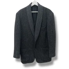Issey Miyake 97aw ウール テーラード ジャケット 1992AW】ISSEY MIYAKE ノーカラーテーラード セットアップ 黒